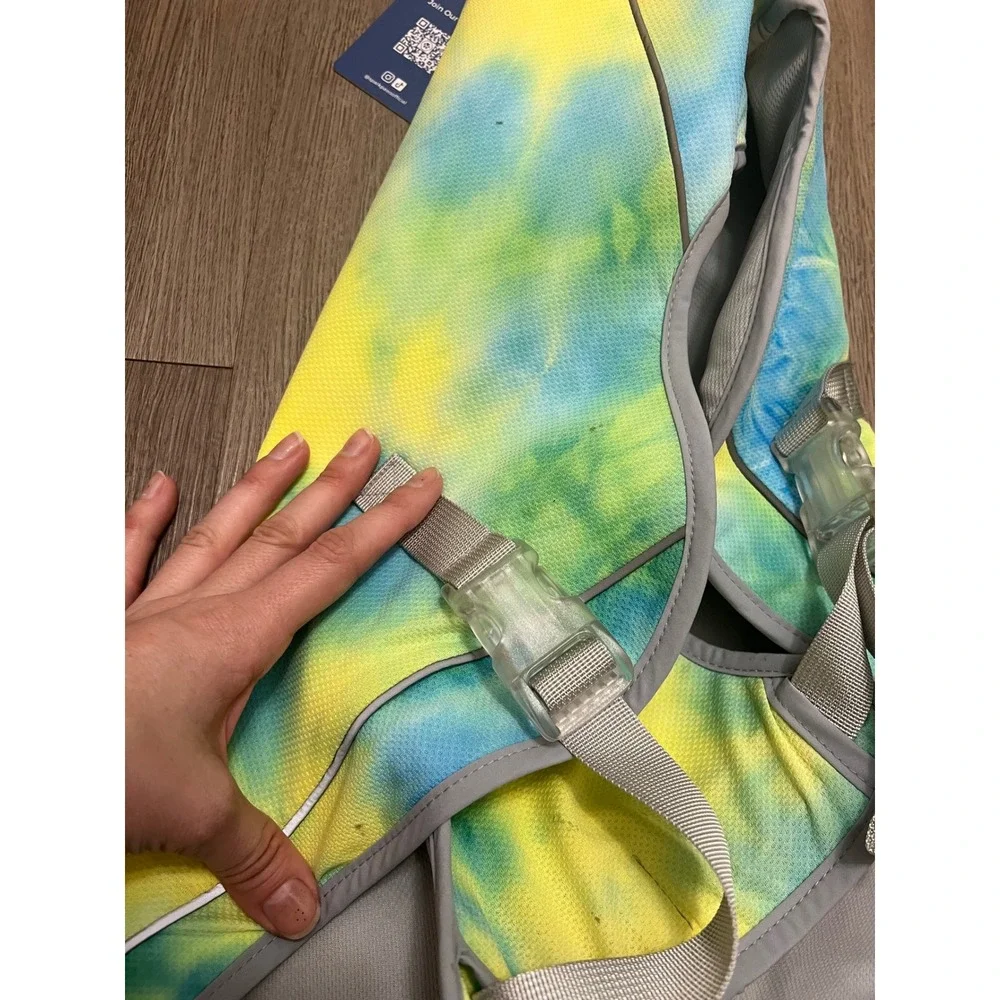 Spark Paws Dog Cooling Vest SPF 50 UV Protection Tie Dye Summer Heat Relief New